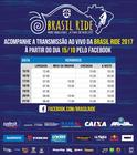 Horários previstos para a transmissão ao vivo no Facebook (Divulgação / Brasil Ride)