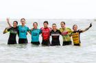 Pódio feminino no mar (Rosita Belinky / Brasil Ride)